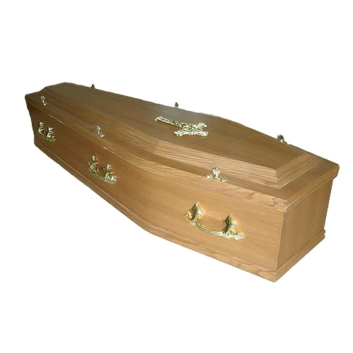 British Style Adult Abete Wood Coffin factory